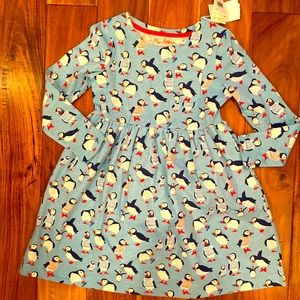 NWT Boden penguin dress with pockets 6-7